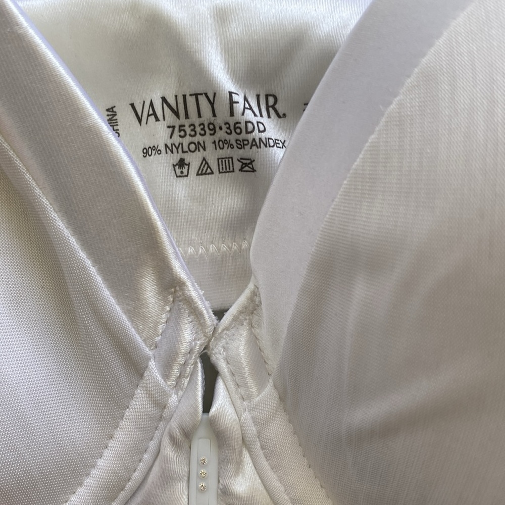 VANITY FAIR Front Close 2 Bra Bundle Style#75-339 Size 36DD Black & White - Picture 3 of 4